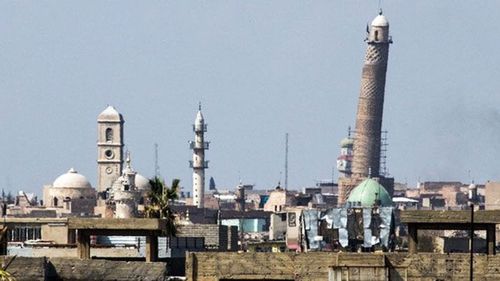 Islamic State destroys ancient mosque and iconic 'leaning minaret' in the heart of Mosul