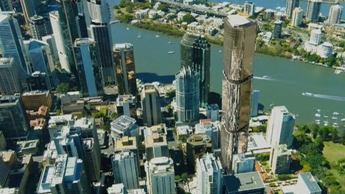 The Queensland capital is set to be transformed with a new sky-scraper. (9NEWS)