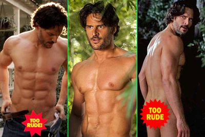 Something huge happened to our fave <i>True Blood</i> hottie Joe Manganiello (werewolf Alcide) on last night's episode. But we're not going to spoil it for you, are we?<br/><br/>Instead, let us indulge you with the sexiest moments of the bulging-bicep, ab-tastic, pec-a-riffic piece of man candy.<br/><br/>Written by Yasmin Vought and Adam Bub.