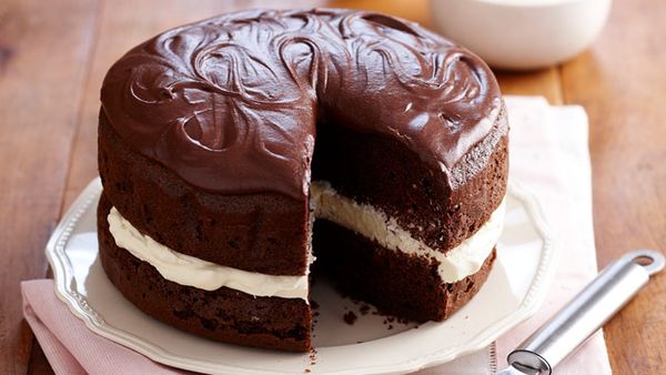 Dark secret chocolate cake