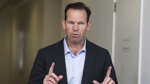 Senator Matt Canavan during a doorstop interview