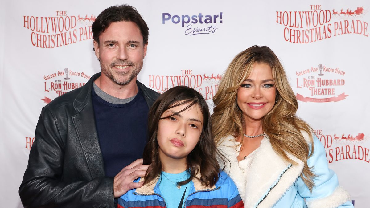 Denise Richards makes rare red carpet appearance with daughter Eloise and  husband Aaron Phypers - 9Celebrity