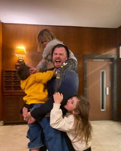 Chris Hemsworth and his kids
