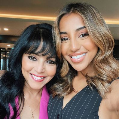 Maria Thattil with her mum