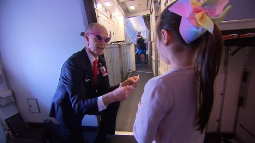 Hundreds of disabled and unwell kids hopped on a Boeing 747 for the flight of a lifetime. (9NEWS)