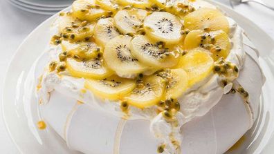 Golden kiwi pavlova recipe