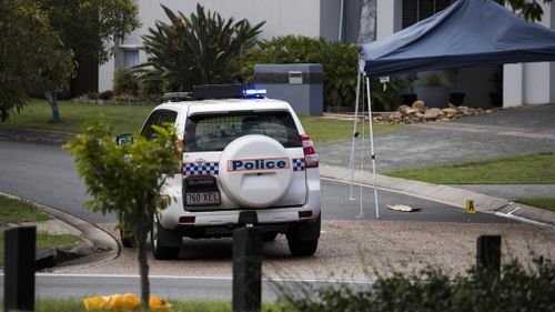 Police established multiple crime scenes after the Wakerley shooting. (AAP)