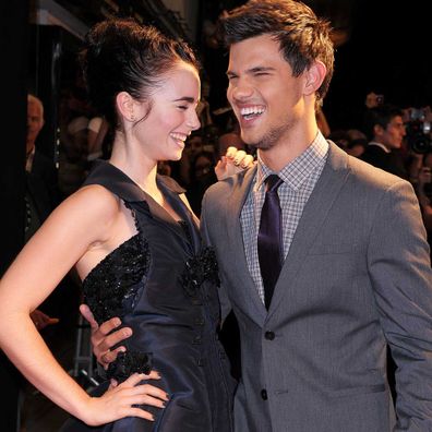 Lily Collins and Taylor Lautner in 2011.