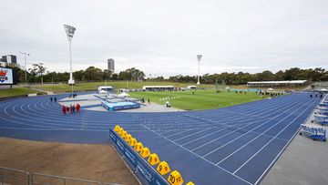 A threatening note was found at the Sydney Olympic Park Athletics Centre.