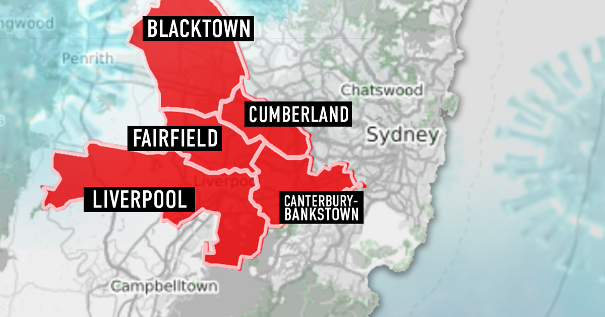 Coronavirus Nsw Lockdown Restrictions Update New Restrictions For Workers In Western Sydney Including Blacktown And Cumberland Lgas Explainer [ 628 x 1200 Pixel ]