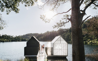 Floating Sauna Lake Derby