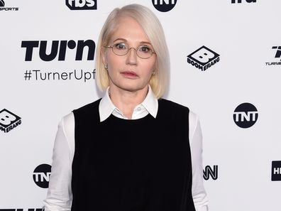 Ellen Barkin attends the Turner Upfront 2017 arrivals on the red carpet at The Theater at Madison Square Garden on May 17, 2017