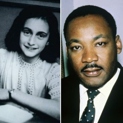 Martin Luther King Jr and Anne Frank were born in the same year