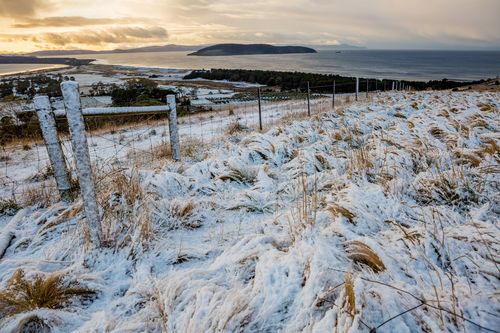 Tasmania is set to cop an icy blast from early next week, which could bring some snow with it, like the powdery stuff dumped on Hobart in 2015. Picture: AAP 