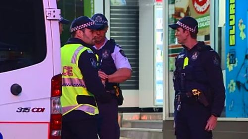 Officers at the Fortitude Valley Police Beat this morning. (9NEWS)