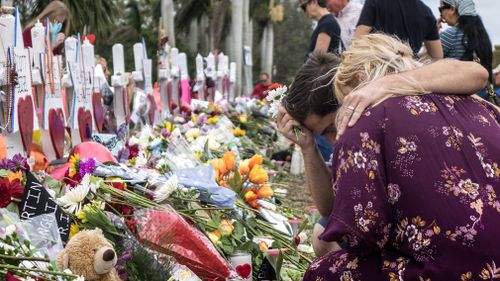 The shooting rocked the community of Parkland in Florida. (AAP)