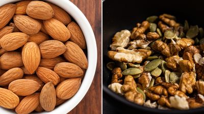 Swap almonds for walnuts and pepitas