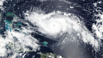 An image of Hurricane Dorian from space.