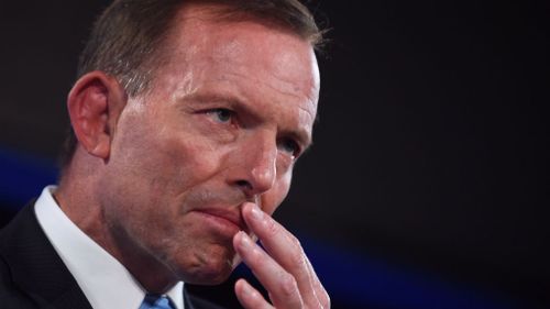 Prime Minister Tony Abbott during his address at the National Press Club. (AAP)