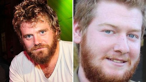 The original photo of Jackass stunt man Ryan Dunn (left); and the correct photo of Israeli soldier Guy Boyland. (Getty/Supplied)