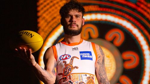 Zac Williams says he's excited ahead of the AFL's Indigenous Round as he missed out on playing last year. Williams said he's "proud" to be wearing Hill's design and excited to wear it on the field in this weekend's game. 