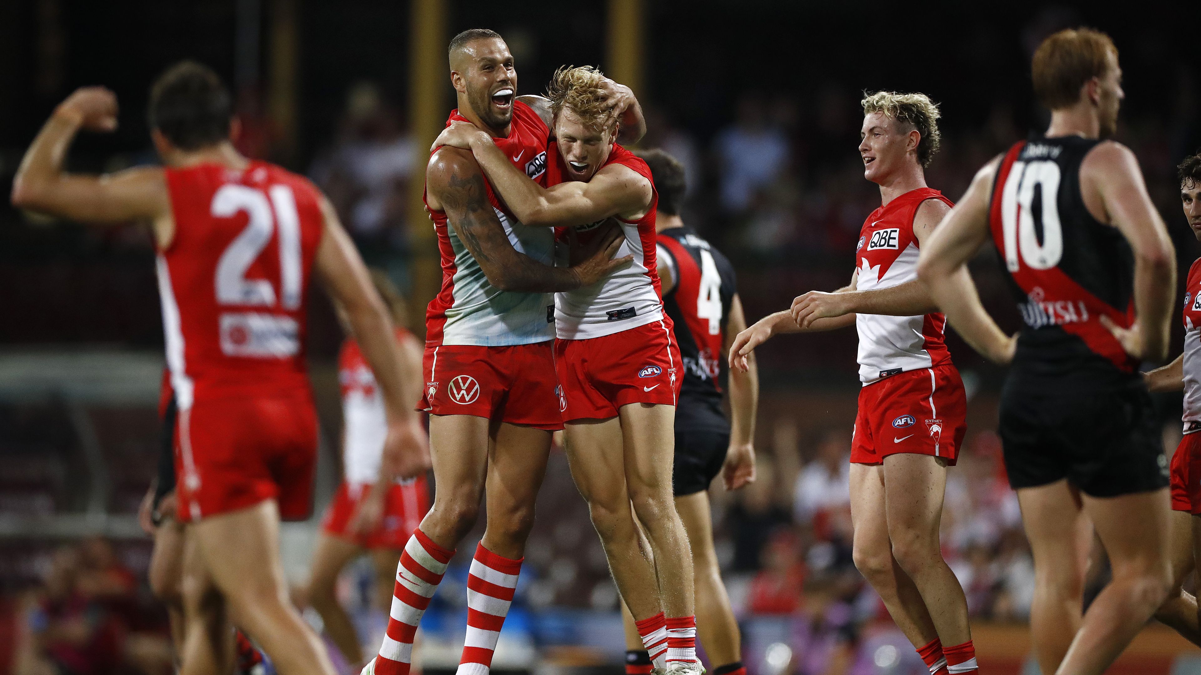 Sydney-based captains want to see fans storm the field to celebrate Lance Franklin's 1000th goal