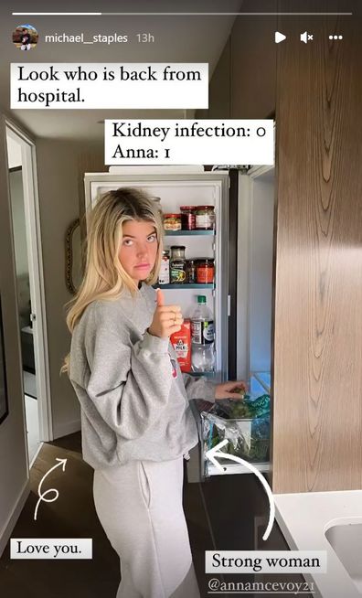 Anna McEvoy kidney infection
