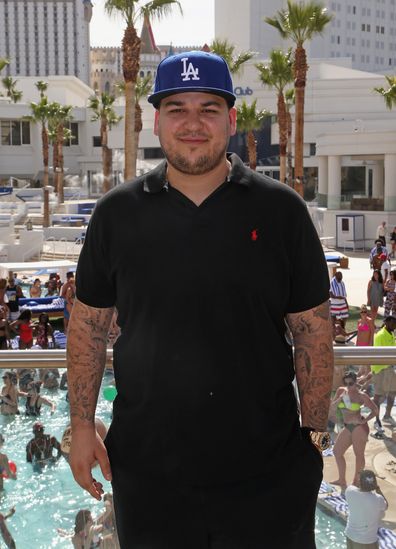 Rob Kardashian at the Sky Beach Club at the Tropicana Las Vegas on May 28, 2016 in Las Vegas, Nevada.