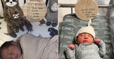 The twins give birth to babies on the same day. 