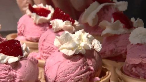 The strawberry beers come as hospitality workers around Australia are coming up with all manner of ideas, such as strawberry sundaes, to help out people facing a slump in strawberry sales.