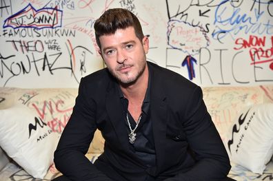 Robin Thicke Visits Music Choice at Music Choice on May 14, 2019 in New York City. (Photo by Theo Wargo/Getty Images)