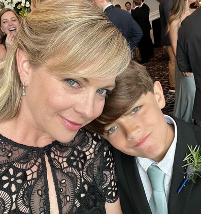 Melissa Joan Hart and her son