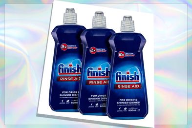 Finish Dishwashing Rinse Aid, Regular Liquid, Triple Pack, 500ml