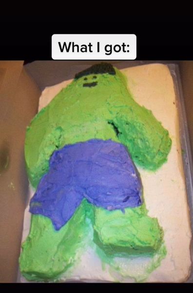TikTok, Hulk cake fail