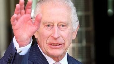King Charles III arrives at the University College Hospital Macmillan Cancer Centre on April 30, 2024 in London