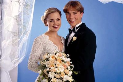 <div align="left"><B>When:</b> 1995<br/><br/>They thought she'd never walk again, but she did. Angel (Melissa George) stepped up from her wheelchair to walk down the aisle to marry Shane (Dieter Brummer). It's a shame the magic didn't last long, Dieter left the series in 1996, saying, "Once you get married on a soap, it's boring as hell… I'm moving on." Such a romantic...</div>