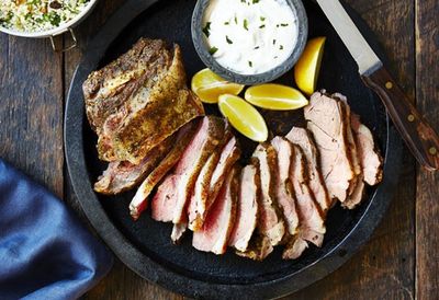 Recipe:&nbsp;<a href="http://kitchen.nine.com.au/2016/05/20/10/47/greek-lamb-shoulder-with-cous-cous-and-tzatziki" target="_top">Greek lamb shoulder with cous cous and tzatziki<br />
<br />
</a>