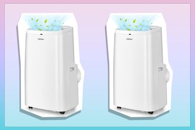 9PR: Costway 12,000 BTU Portable Air Conditioner with Dehumidifier & Fan, 3-in-1 Rolling AC Unit with Remote Control