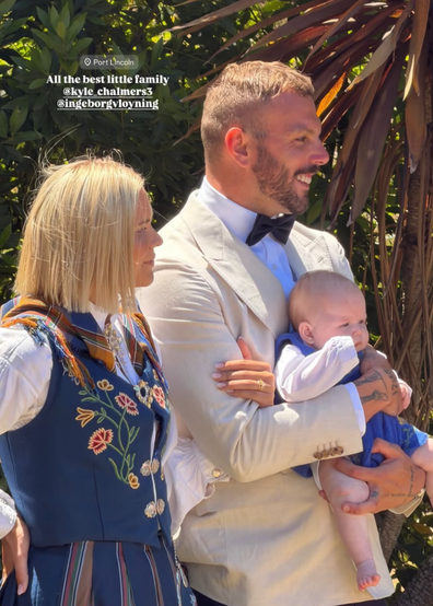 Kyle Chalmers and Ingeborg L?yning wedding