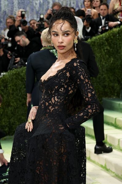NEW YORK, NEW YORK - MAY 04: Zoë Kravitz attends the 2026 Met Gala celebrating "Costume Art" at the Metropolitan Museum of Art on May 04, 2026 in New York City. (Photo by Jamie McCarthy/Getty Images)