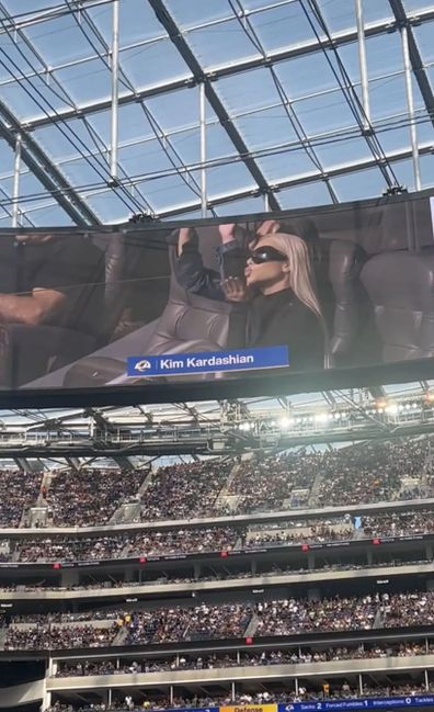 Kim Kardashian gets booed by the crowd at LA Rams football game with son  Saint