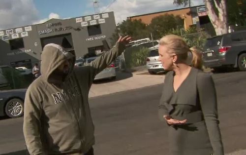 Daish was standing across the road from the business and was on public property when she was confronted.