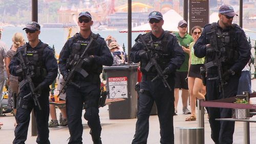 Heavily-armed police will patrol Sydney this New Year's Eve.