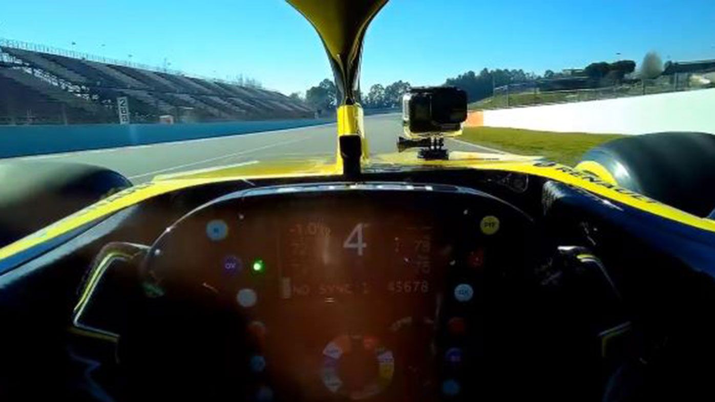Daniel Ricciardo completes first laps for Renault