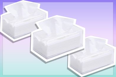 9PR: Transparent Acrylic Facial Tissue Dispenser Box