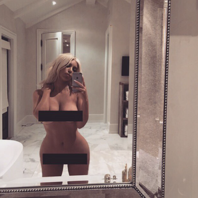 Kim Kardashian's nude mirror selfie