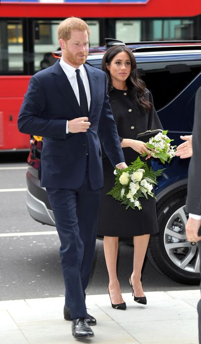The Duke and Duchess of Sussex arrive at New Zealand House.