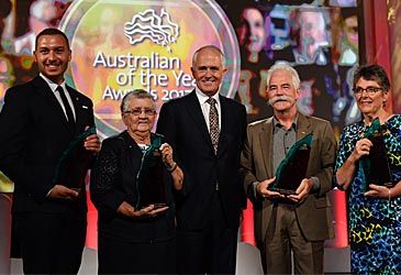 Who was named 2017's Australian of the Year?