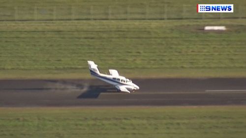 A light aircraft in Brisbane was forced to land on Thursday. (9NEWS)