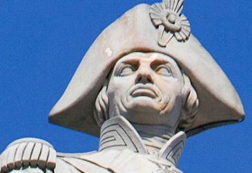 Which idiom is linked to Horatio Nelson's actions at the Battle of Copenhagen?